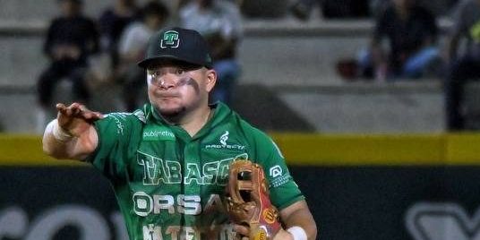 Olmecas de Tabasco vs. Tigres de Quintana Roo, juego 39, 3o de la serie, limpia para los Olmecas, 16×9, del 040623 en Villahermosa, Alejandro Rivero y Alex Robles