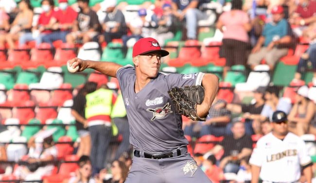 Piratas de Campeche vs. Leones de Yucatán juego 14 para ambos, 2o de la serie, serie empatada 8×4, 1 del 070522 en Mérida, Francisco Haro, abridor y sin decisión