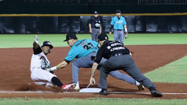 Saraperos de Saltillo vs. Piratas de Campeche, juego 39, 3o de la serie, serie para los Saraperos, 4×3, del 040623 en Campeche, Yuniesky Larduet con Marco López