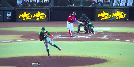 Toros de Tijuana vs. Leones de Yucatán, juego 37, 1o de la serie, 9×2, 8 del 020623, Félix Pérez, jonrón 14 a Yoanner Negrín