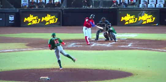 Toros de Tijuana vs. Leones de Yucatán, juego 37, 1o de la serie, 9×2, 8 del 020623, Félix Pérez, jonrón 14 a Yoanner Negrín
