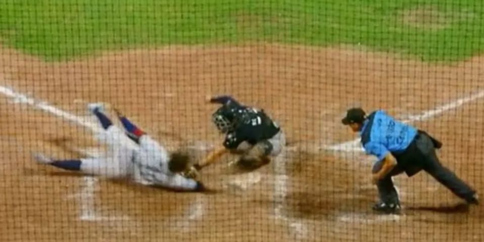 Acereros de Monclova vs. Tigres de QUintana Roo, juego 70, 2o de la serie, serie empatada, 15×0, del 150723 en Monclova, Aldo Núñez, grand slam de Campo con cátcher Germán Revilla y umpire Pedro Tun