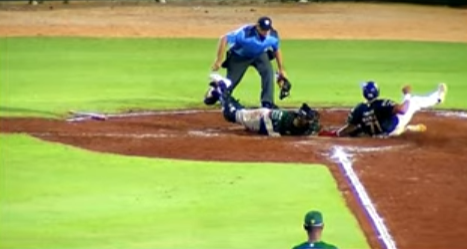 Leones de Yucatán vs. Tigres de Quintana Roo, juego 74 para ambos, 2o de la serie, serie empatada, 3×2 en 14 innings, del 190723 en Cancún, Alejandro Ortiz y Sebastián Valle