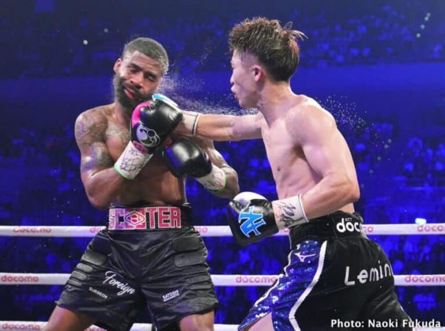 Naoya Inoue vs. Stephen Fulton, gkot 8, ganó campeonatos mundiales súpergallo del cmb y omb, del 250723, en Tokio