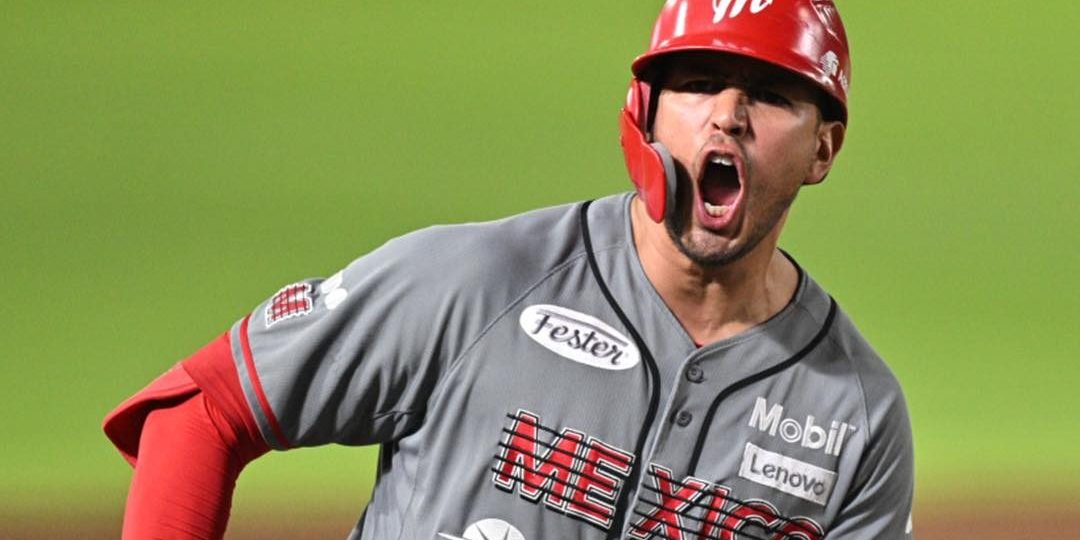 Diablos Rojos del México vs. Pericos de Puebla, juego 5, 2o play off, ventaja pericos 3-2, 8×6, del 240823 en Puebla, Río Ruiz, jonrón solitario del triunfo en la 8a