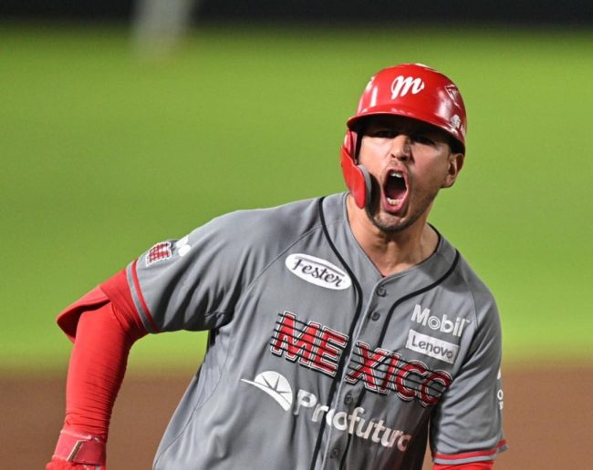 Diablos Rojos del México vs. Pericos de Puebla, juego 5, 2o play off, ventaja pericos 3-2, 8×6, del 240823 en Puebla, Río Ruiz, jonrón solitario del triunfo en la 8a