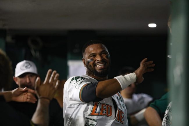 Leones de Yucatán vs. Pericos de Puebla, juego 88, 1o de la serie, 7×0, del 040823 en Mérida, Anthony García, jonrón