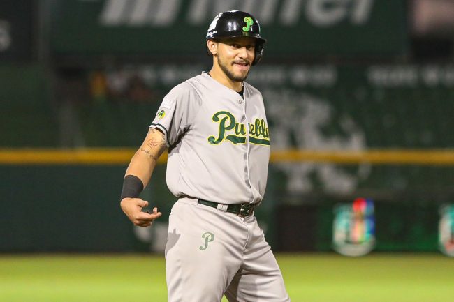 Pericos de Puebla vs. Leones de Yucatán, juego 89, 2o de la serie, serie empatada, 3×0, del 050823 en Mérida, Cristhian Adames
