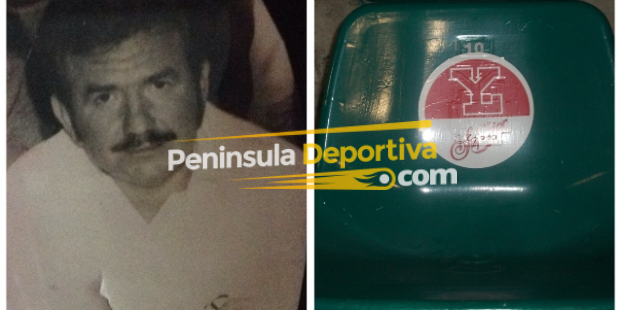 fotocomposición, Enrique Blanco Loroño con su butaca