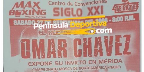 cartel max boxing, primero en su historia, del 270923 en Centro Internacional de Convenciones Yucatán Siglo XXI con marca de agua