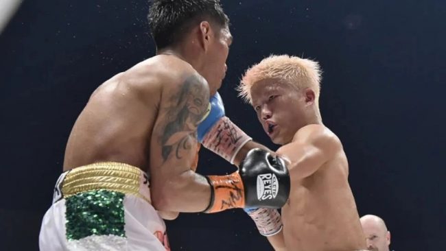 Ginjiro Shijeoka vs. Daniel Cejitas Valladares, gkot 5, 2a defensa de valladares, ganó campeonato mundial mínimo de la FIB, del 071023 en Tokio