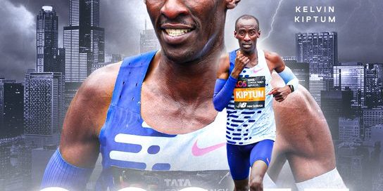 Kelvin Kiptum nuevo récord mundial de maratón, del 081023 en Chicago