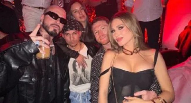 Saúl Canelo ÁLvarez, foto de after party de pelea con Jermell Charlo, del 300923 en Omnia del Csaesar´s Palace de Las Vegas
