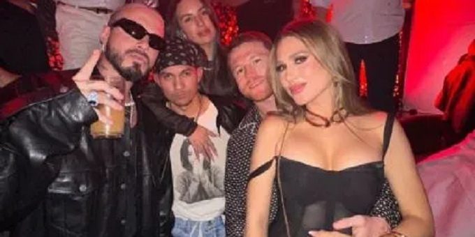 Saúl Canelo ÁLvarez, foto de after party de pelea con Jermell Charlo, del 300923 en Omnia del Csaesar´s Palace de Las Vegas