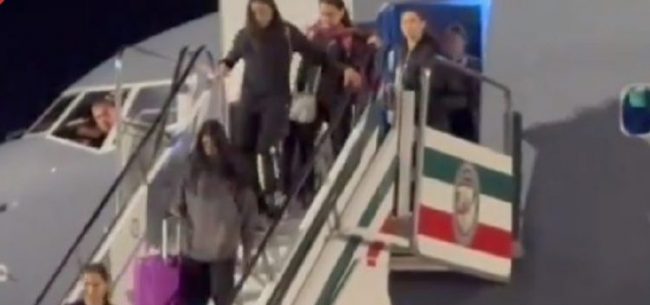 gimnastas yucatecas rescatadas de israel aterrizan en la ciudad de m+exico, del 111023 en Ciudad de Mexico, AIFA