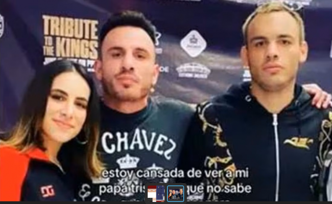Julio César Chávez jr. Omar Chávez y Nicole Chávez