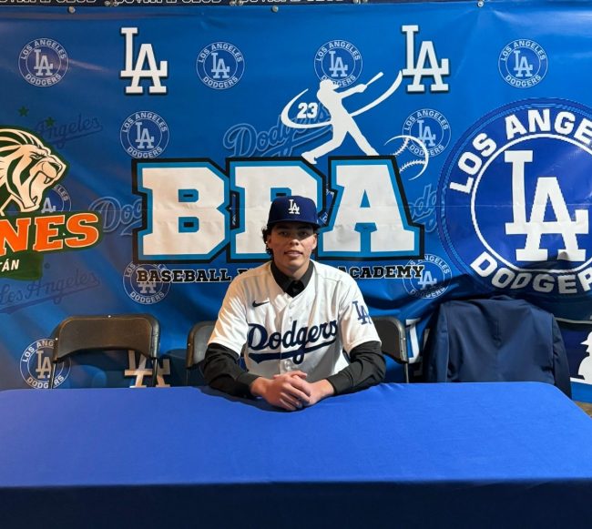 Christian Muñiz, recluta de los Leones firmado por los Dodgers de Los Ángeles, 2 del 150124 en Chihuahua