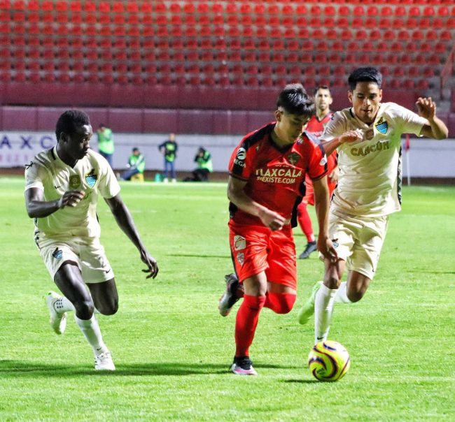 Coyotes de Tlaxcala vs. Cancún F.C. fecha 1 torneo de Clausura Liga de Expansión, 1-0, 5 del 100124 en Tlaxcala