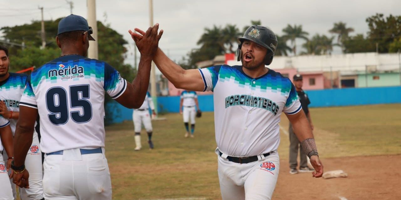 Horchateros de Yaxkukul vs. Diablos de la Bojórquez, 4a semana, 2o de la serie, serie para Yaxkukul, 5×4, 3 del 070124 en campo de la Emiliano Zapata Sur, Hiram Martín conasupo