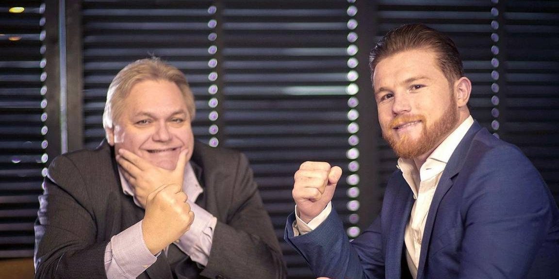 Saúl Canelo Álvarez, con Carlos Bremer