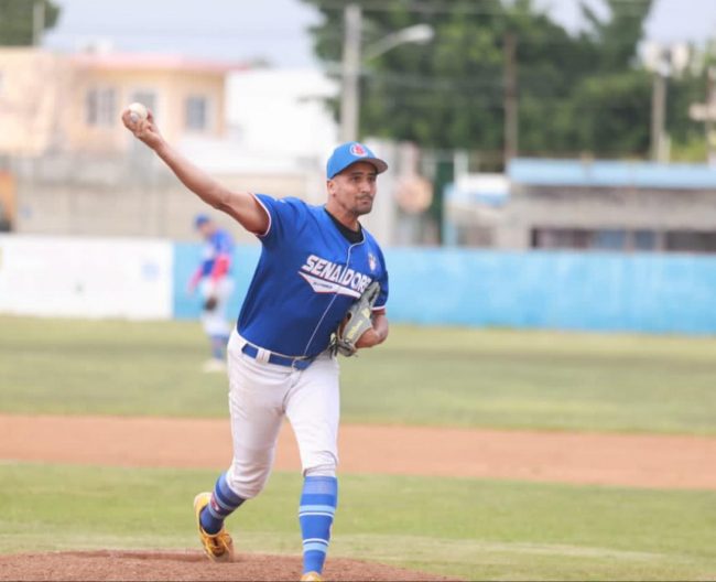 Senadores de la Morelos vs. Zorros de Pacabtún, 2o de la serie de 1a semana, serie para los Senadores, 3×0, 3 del 171223 en la Morelos, Yoandy Cruz, abridor y ganador