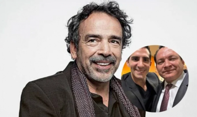 fotocomposición Rommel Pacheco con Damián Alcázar