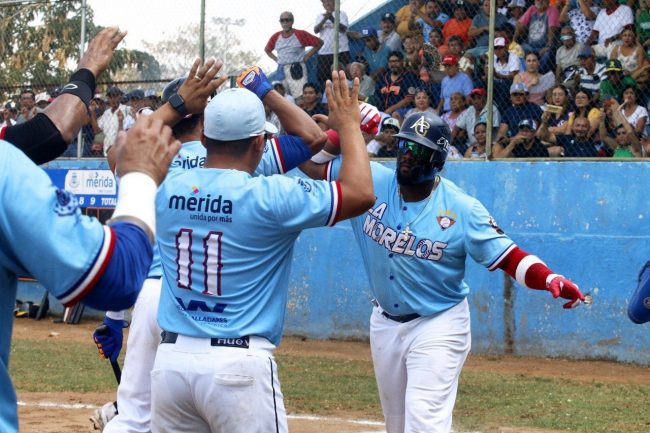 Senadores de la Morelos vs. Zorros de Pacabtún, 1er juego serie final por título de la liga meridana 2023-2024, 5×2, 7 del 090324 en la Morelos, Yadir Drake