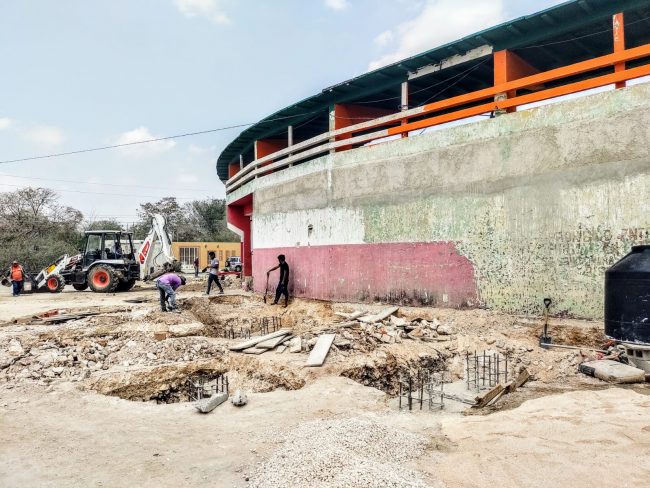 estadio Víctor Cervera Pacheco de los Leones de Yucatán en Kanasín, del 270324, avances en sus obras