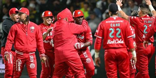 Diablos Rojos del México vs. Pericos de Puebla, juego 1 de la serie, serie inaugural de 2024 de la LMB, 8×7, del 110424 en Puebla, José Pirela, jonrón del triunfo