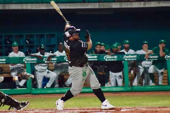 Leones de Yucatán vs. Olmecas de Tabasco, juego 6, 3o de la serie, limpia para los Leones, 1a del año, 7×2, del 180424 en Villahermosa, Luis Felipe Pepón Juárez