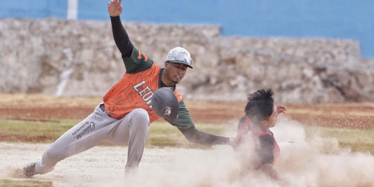 Leones de Yucatán vs. Piratas de Campeche, pretemporada 2024, 7×7, 3 del 030424 en Pisté