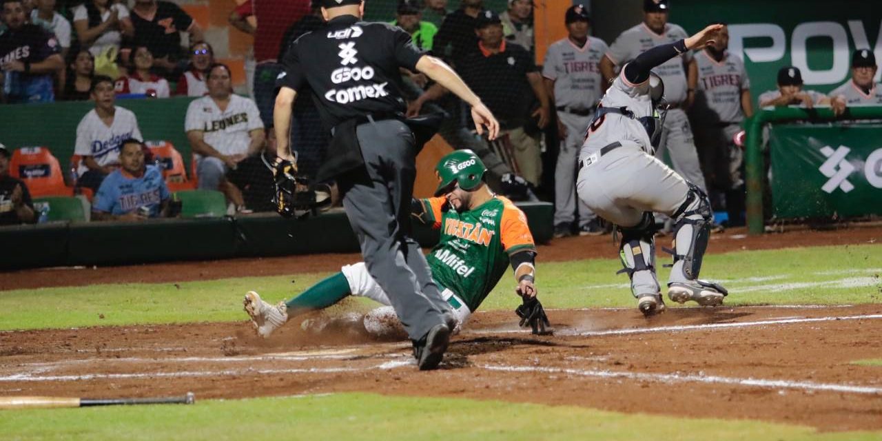 Leones de Yucatán vs. Tigres de Quintana Roo, juego 12 para ambos, 3o de la serie, serie para los Leones, 2×1, del 250424 en Kanasín, Wálter Ibarra