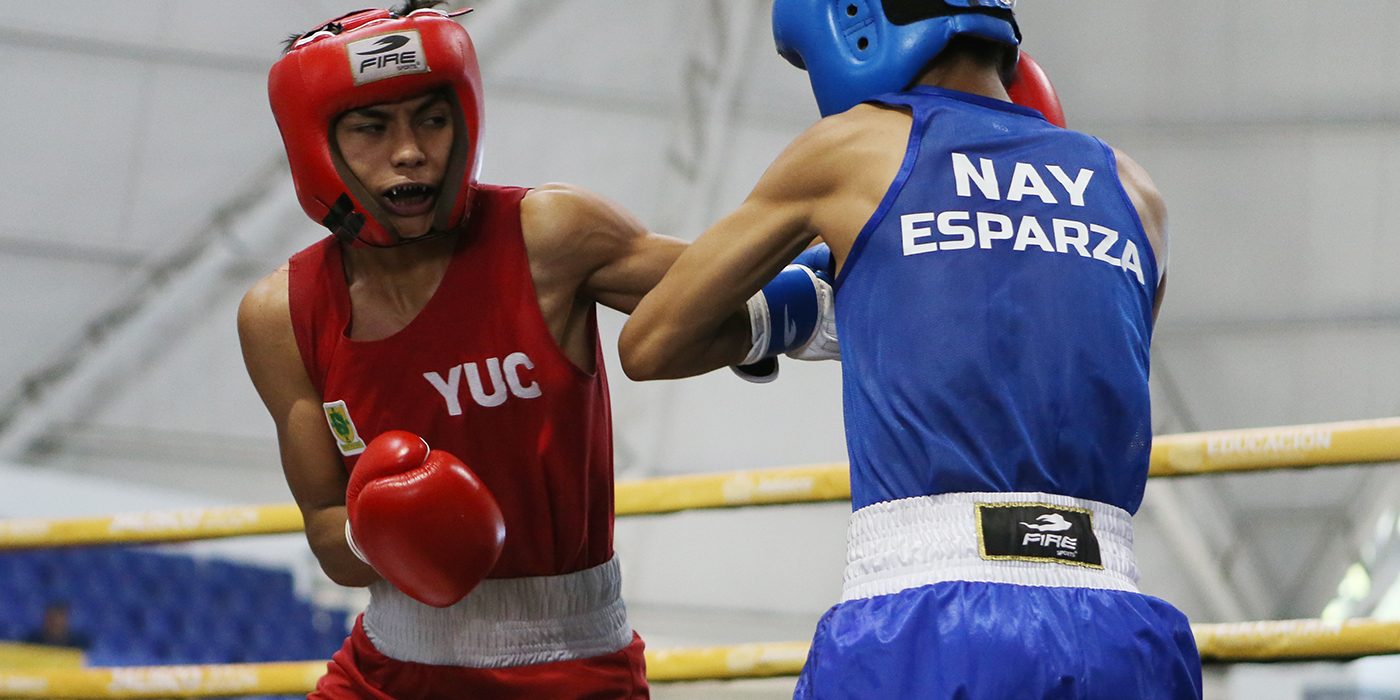 César Lobo IV Talavera vs. Jaret Esparza de Nayarit, gd ganó campeonato nacional minimosca amteur en nacionales conade, 3 del 180524 en Guadalajara