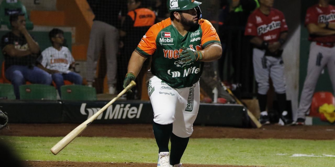 Leones de Yucatán vs. Piratas de Campeche, juego 34 para los Leones, 33 para los Piratas, 1o de la serie, 11×1, 2 del 210524, en Kanasín, Luis Felipe Pepón Juárez