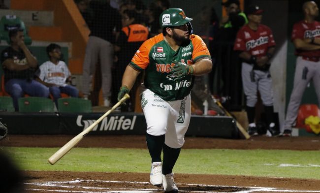 Leones de Yucatán vs. Piratas de Campeche, juego 34 para los Leones, 33 para los Piratas, 1o de la serie, 11×1, 2 del 210524, en Kanasín, Luis Felipe Pepón Juárez