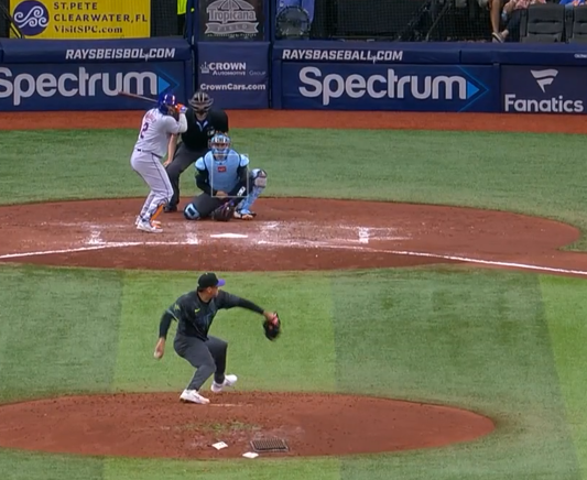 Manuel Bolón Rodríguez, 3er juego en Ligas Mayores con los Rays de Tampa, del 050524 en Tampa vs. Mets de Nueva York Omar Narváez, salió sin decisión