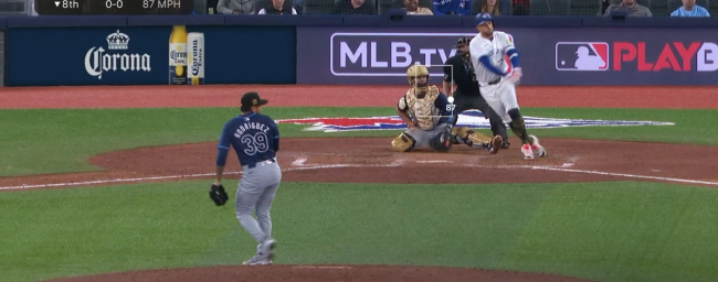 Manuel Bolón Rodríguez vs. Toronto colgó cero, victoria 4×3 sobre azulejos, 2 del 170524 en Toronto
