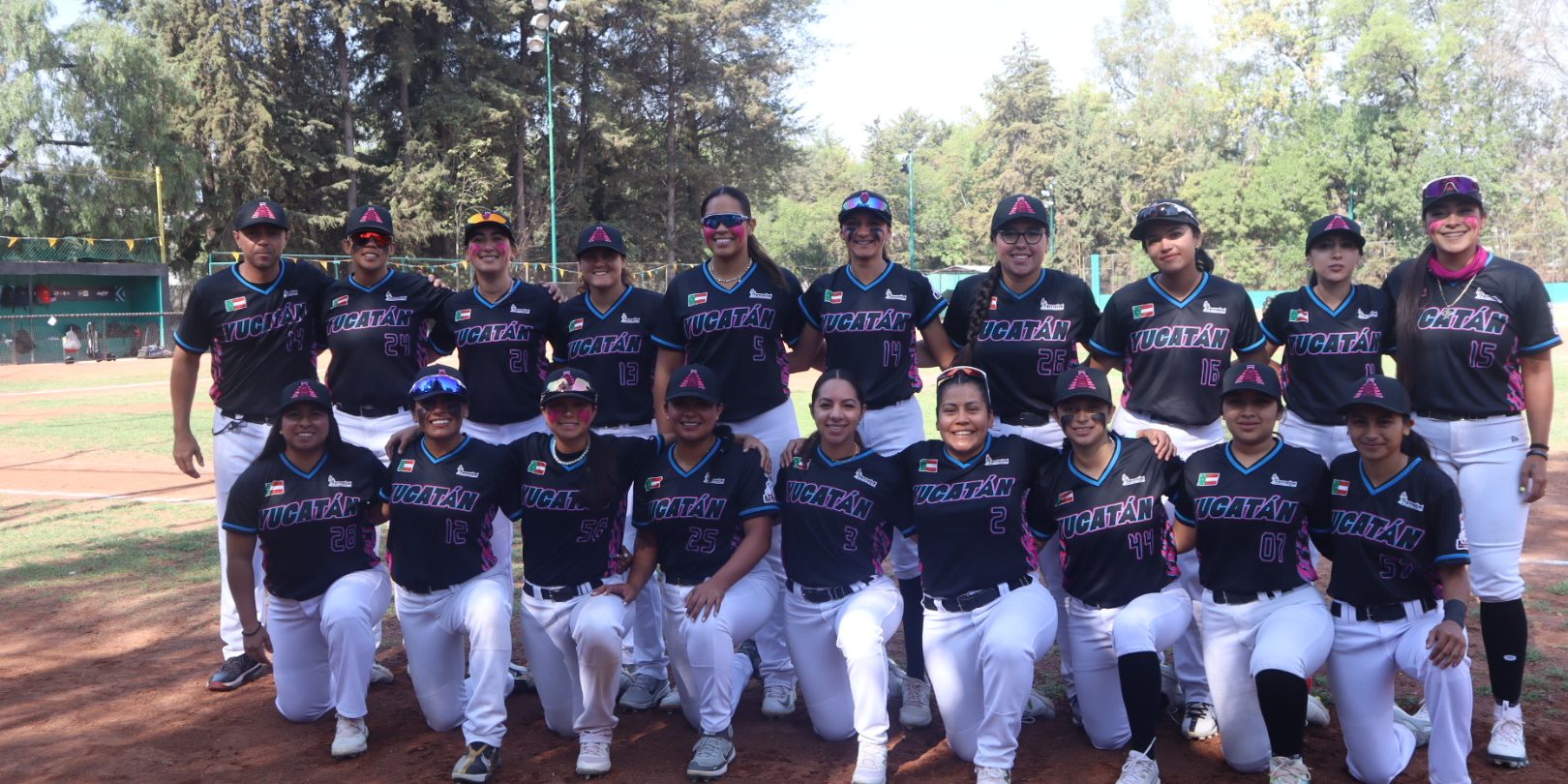 selección yucateca femenil de béisbol compitiendo en nacional en la ciudad de méxico, del 300524