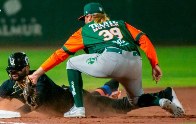 Algodoneros del Unión Laguna vs. Leones de Yucatán, juego 45, 3o de la serie, 15×3, del 060624 en Torreón Taylor Motter