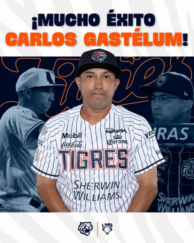 Carlos Alberto Chispa Gastélum con uniforme de los Tigres de Quintana Roo post de despido