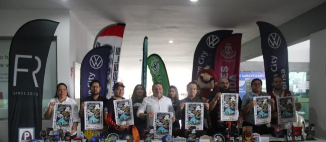 Jesús Aguilar Aguilar caravana del volcho cnferencia de prensa del 200624 en vw altabrisa