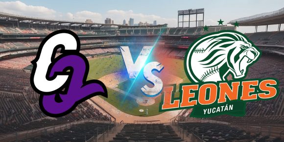 fotocomposición logotipos Leones de Yucatán vs. conspiradores de Querétaro