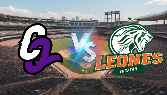 fotocomposición logotipos Leones de Yucatán vs. conspiradores de Querétaro