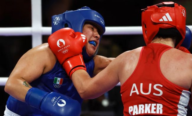 Caitlin Parker de Australia vs. Citlali Ortiz México, gdu 3 en octavos de final, calificó a cuartos de final, 2 del 310724 en París, Juegos Olímpicos de 2024