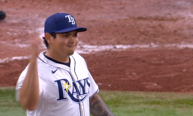 Manuel Bolón Rodríguez, 2a salida en su cuarto llamado a las Ligas Mayores vs. los Yanquis de Nueva York, del 110724 en Tampa, Yanquis ganaron 5×4, se fue sin decisión y colgó cero