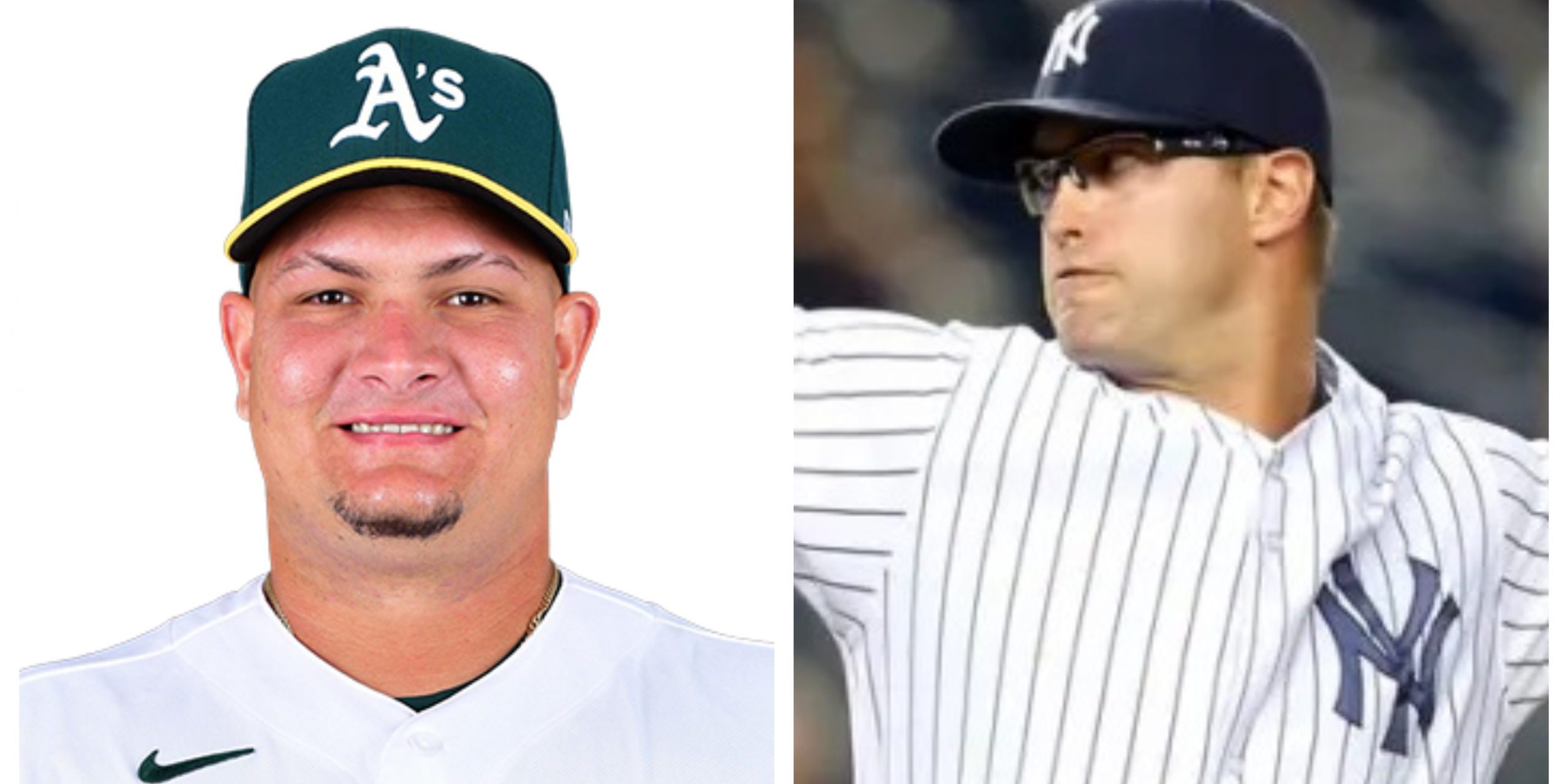 fotocomposición Chéster Pimentel y David Huff, contratados por los Leones de Yucatán el 040724