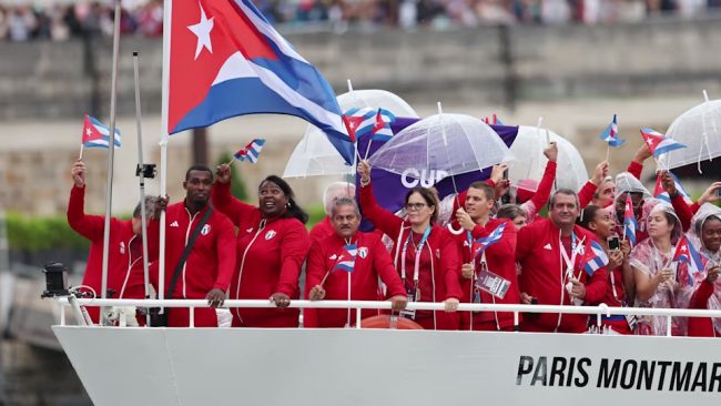Cuba, desfile fluvial inauguración Juegos Olímpicos París 2024