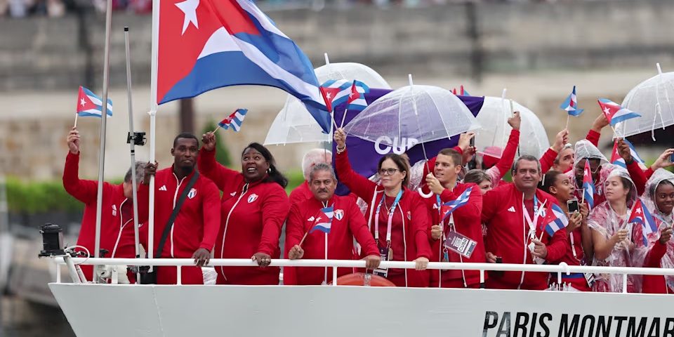 Cuba, desfile fluvial inauguración Juegos Olímpicos París 2024
