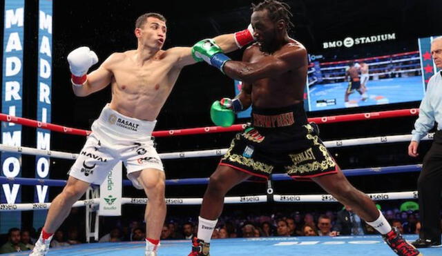 Terence Crawford vs. Israil Madrimov gdu 12, ganó campeonato mundial súperwelter, del 030824 en Los Ángeles, cuarto título en distintas divisiones