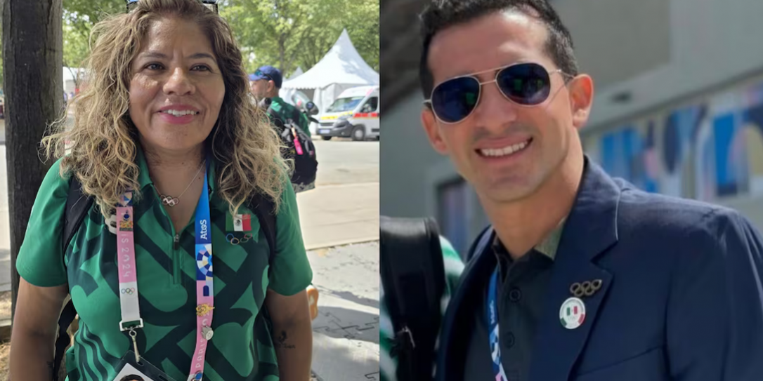 fotocomposición María José Alcalá con Rommel Pacheco